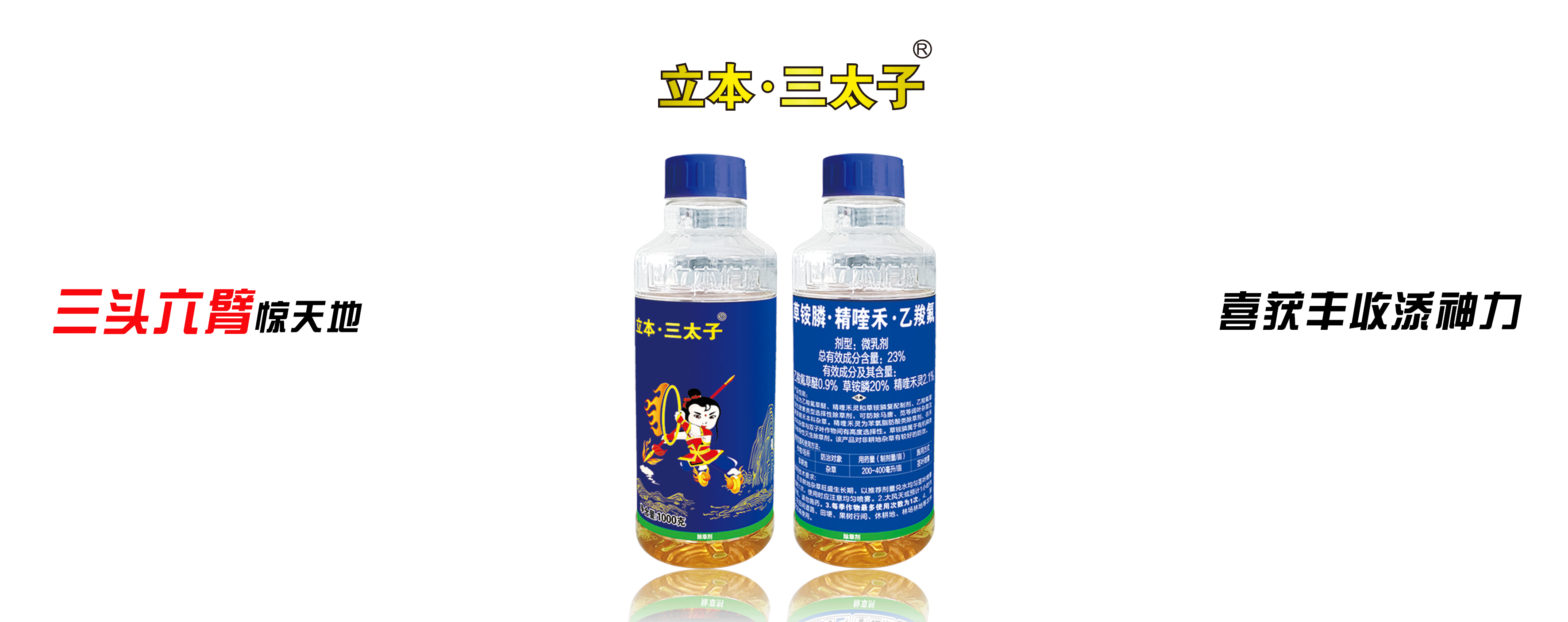 23%草銨膦·精喹禾·乙羧氟微乳劑